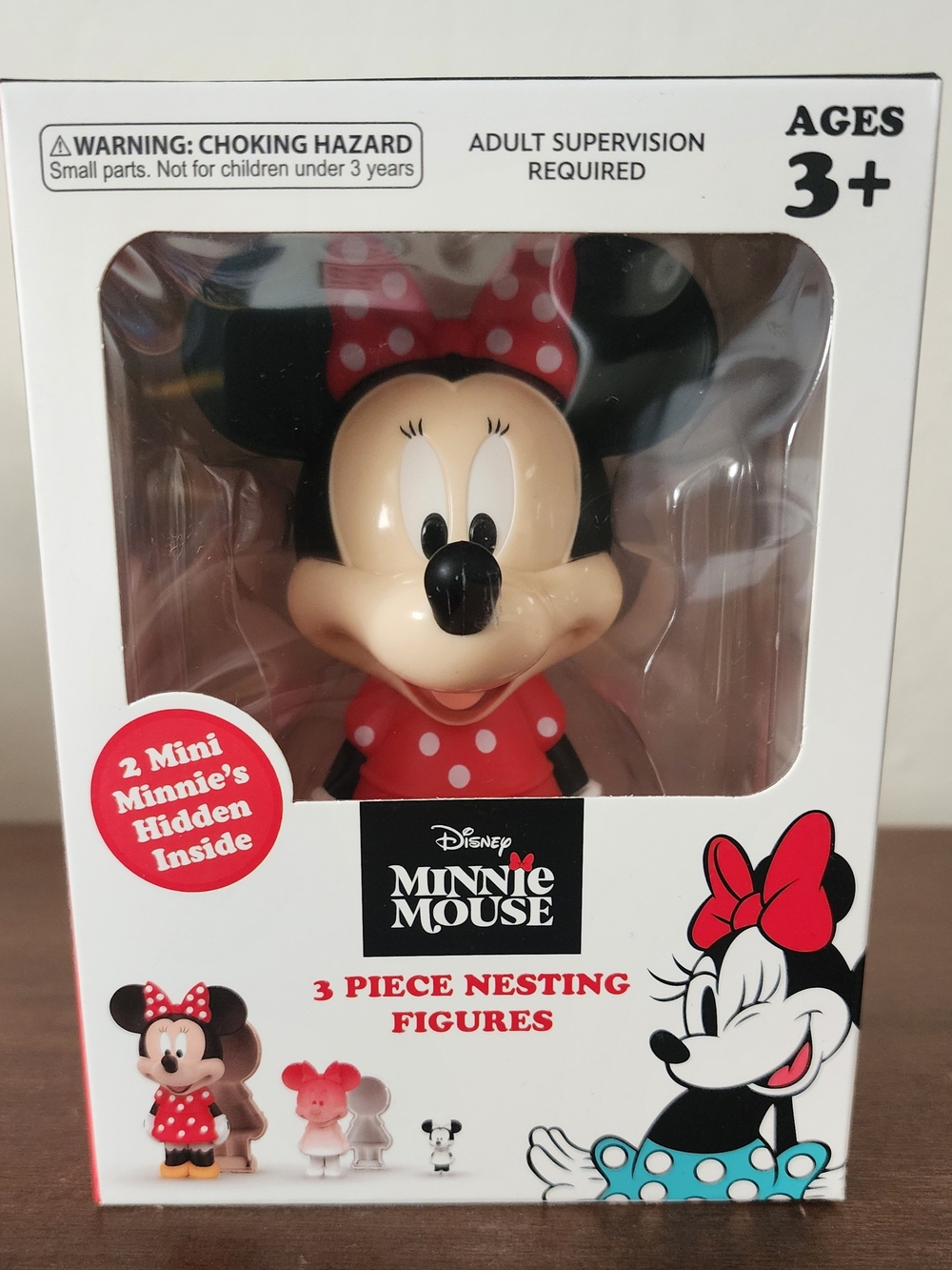 Disney Minnie Mouse Nesting Figures – Red, Black, White